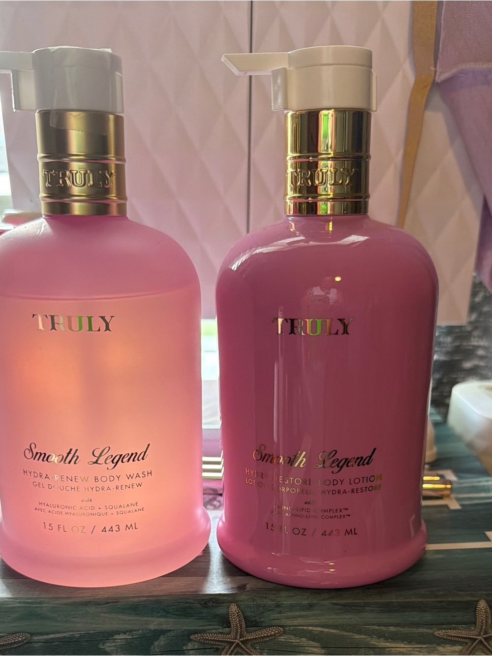 TRULY Smooth Legend Pink Body Wash & Lotion Duo